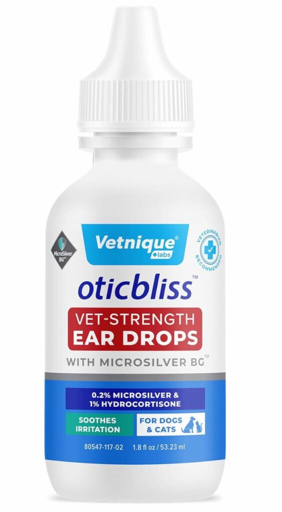 Vetnique Oticbliss ear drops for dogs and cats